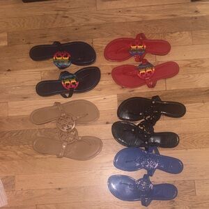 Tory Burch Colorful Flip Flop Set